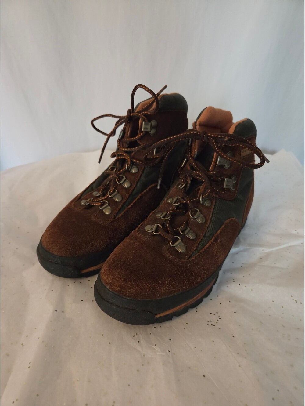 Vintage 90s/Gorpcore Timberland Brown Suede Hiking Boots Mens Size 10.5N